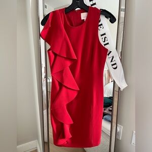 Cinq a sept red dress (size 4)